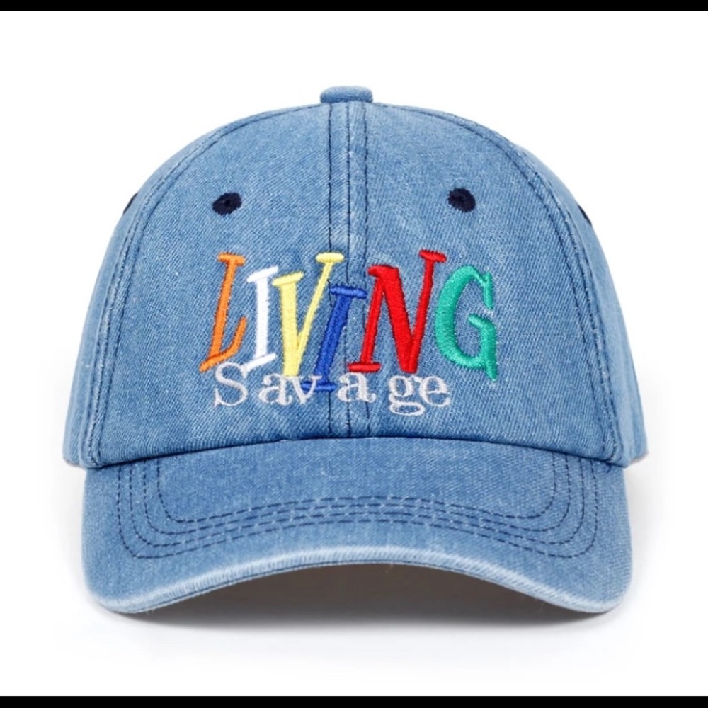 Blue jean hat